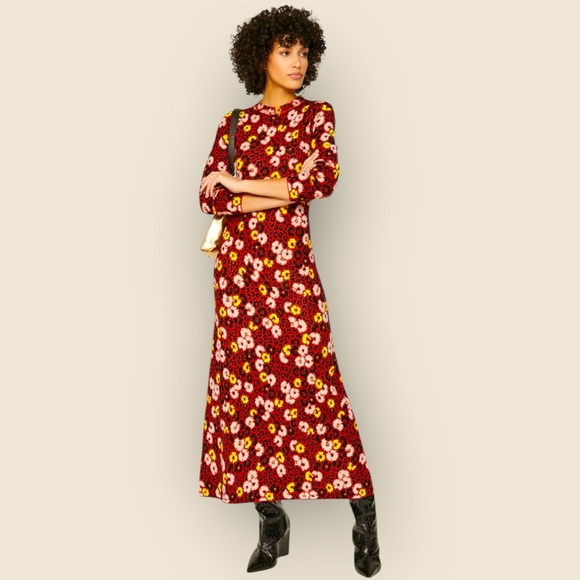 The Kooples Dresses & Skirts - The Kooples Red Floral Maxi Dress
